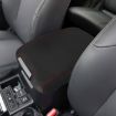 Toyota Prado 2010-2019 Armrest Leather Cover (Black Red) - 1