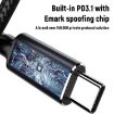 1.8m 140W Type-C to DC Charging Cable DC4.5x3.0mm for HP Laptop - 5