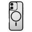 iPhone 16 Plus Kalebol Clear MagSafe Shockproof Case (Black) - 1