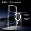 iPhone 15 Pro Kalebol Clear MagSafe Shockproof Case - Green - 6