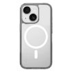 iPhone 15 Clear MagSafe Shockproof Case - Grey Kalebol Hybrid TPU - 1