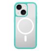 Clear Green MagSafe Shockproof Phone Case for iPhone 15 - 1
