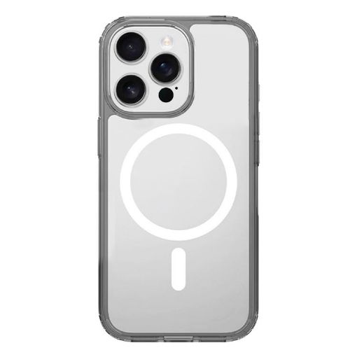 iPhone 14 Pro Clear MagSafe Shockproof Case - Grey - 1