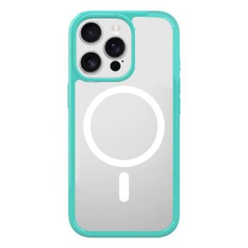 iPhone 13 Pro Max Green MagSafe Shockproof Clear Case - 1