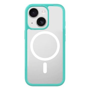 iPhone 13 Clear MagSafe Shockproof Hybrid Case (Green) - 1