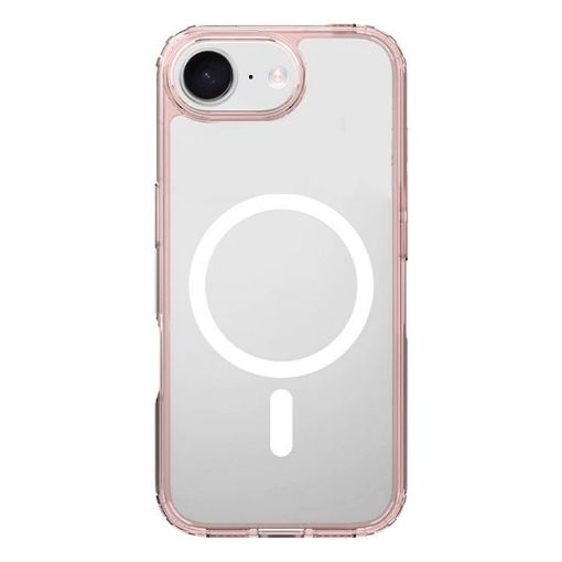iPhone 16e Pink Kalebol Clear MagSafe Shockproof Phone Case - 1