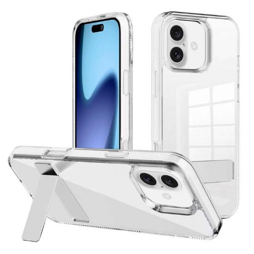 iPhone 17 Kalebol Holder Clear Acrylic TPU Case (Transparent) - 1