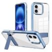 iPhone 16 Kalebol Clear Acrylic TPU Phone Case (Blue) - 1