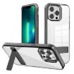 iPhone 13 Pro Max Clear Acrylic TPU Case, Black Kalebol Holder - 1