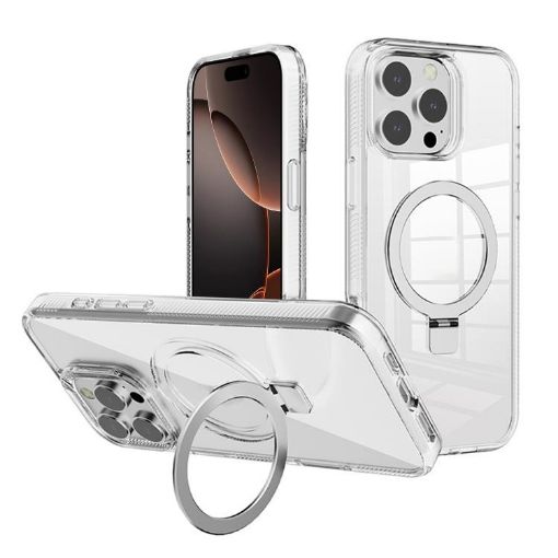 iPhone 16 Pro Kalebol MagSafe Simple Clear TPU Case (Transparent) - 1