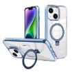 iPhone 14 Kalebol Blue MagSafe Holder Clear TPU Phone Case - 1