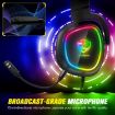 ONIKUMA S22 RGB Wired Gaming Earphone - Black Head-mounted - 3