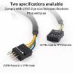 2pcs USB3.0 Adapter Cable: 9 Pin Male to 20 Pin Female Connector - 6