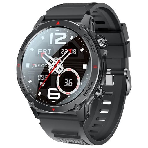 Yesido IO31 1.43" AMOLED Smart Watch w/ BT Call & Heart Rate (Black) - 1
