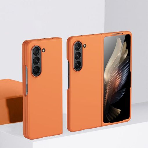 Galaxy Z Fold7 Kalebol Ultra-thin Shockproof Case (Orange) - 1
