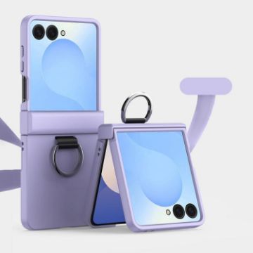 Samsung Galaxy Z Flip7 5G Shockproof Case with Ring (Purple) - 1
