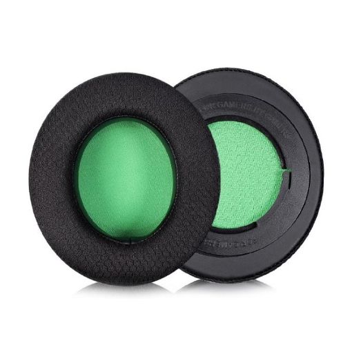 Rotating Snap-on Earpads for Razer Kraken Pro V2 - Black Green - 1