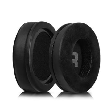 Protein Leather Flannel Earpads for Philips SHP9500 (1 Pair, Black) - 1