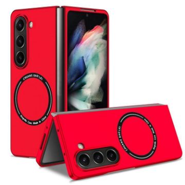 Samsung Galaxy Z Fold5 Shockproof MagSafe Case - Frosted Red PC - 1