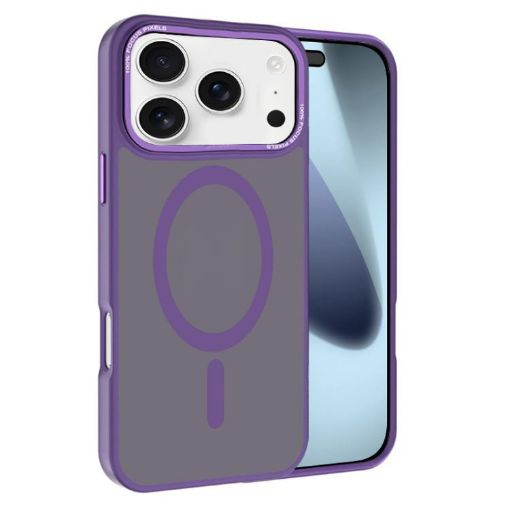 iPhone 17 Pro Kalebol MagSafe Frosted PC Case (Dark Purple) - 1