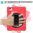 Samsung Galaxy Tab A7 2020 360 Red Case with Holder & Strap - 6