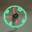 Flexible USB LED Fan with Time Display, DC 5V Mini Clock Light - 4