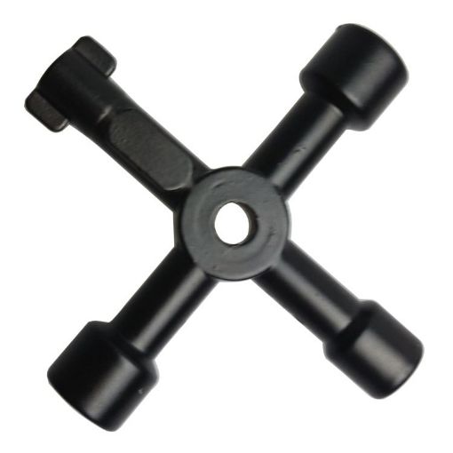 4 in 1 Multifunctional Cross Key Wrench Circle Triangle Square Shape - 1
