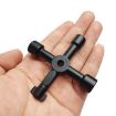 4 in 1 Multifunctional Cross Key Wrench Circle Triangle Square Shape - 2