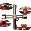 4 in 1 Multifunctional Cross Key Wrench Circle Triangle Square Shape - 3