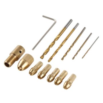 WLXY Mini DIY Brass Electric Drill Chucks & Bits Set WL-DIY001 - 1