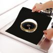 Ultra-thin Gas Furnace Protective Pad, 27*27cm, 0.12mm (Black) - 1