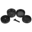 4-Layer 40mm Black Zinc Alloy Herb & Tobacco Grinder - 5