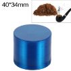 Mini 40mm Blue Zinc Alloy Herb Grinder - 4 Layer Tobacco Cutter - 1