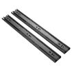 20" Cold Rolled Steel 3-Section Mute Drawer Slides, 50cm Rail - 2