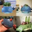 Whale Shaped Resin Animal Plant Flower Pot Decor Planter - 3