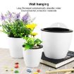 Self-Watering Wall Planters - Blue, 11x8x10.5cm Resin Pots - 5