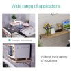 10" Wall-Mounted Foldable Stainless Steel Spring Storage Shelf - 4