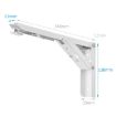 Wall-mounted 14" Foldable Spring Shelf for Dining Table Storage - 2