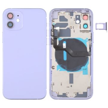 Purple iPhone 12 Back Cover with Keys, Tray, Flex & Wireless Module - 1