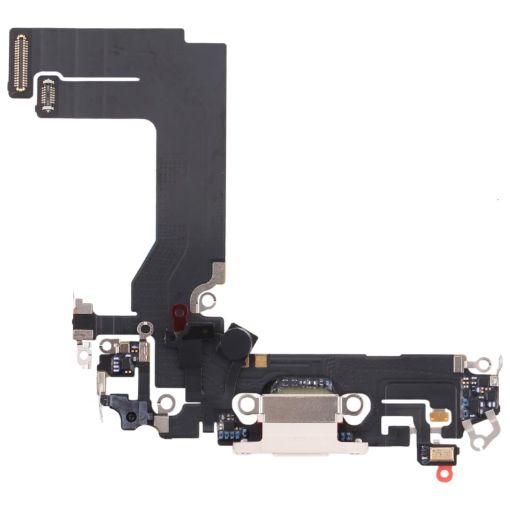 Original iPhone 13 Mini Charging Port Flex Cable (White) - 1