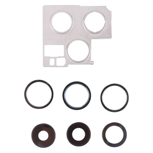 Green Camera Lens Cover with Retaining Bracket for iPhone 13 Pro Max - 1