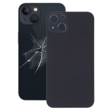 Big Camera Hole Glass Back Cover for iPhone 13 (Black) Replacement - 1
