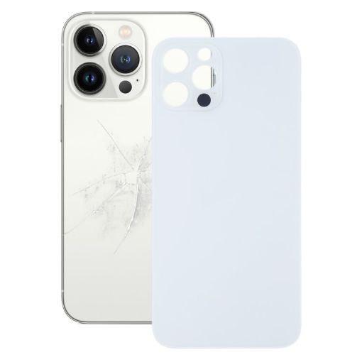 Replacement Camera Hole Glass Back Cover for iPhone 13 Pro (White) - 1