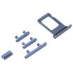 Blue SIM Card Tray & Side Keys for iPhone 14 - 2