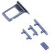 Blue SIM Card Tray & Side Keys for iPhone 14 - 3