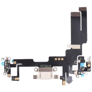 iPhone 14 Charging Port Flex Cable (White) - 1