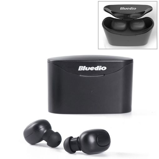 Bluedio TWS T-elf V5.0 In-Ear Headset with Charging Cabin (Black) - 1