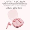 K88 Pink TWS Bluetooth 5.0 Touch Wireless Earphones with Case - 5