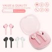 K88 Pink TWS Bluetooth 5.0 Touch Wireless Earphones with Case - 6