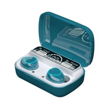 M10 Green TWS Bluetooth 5.1 Earphone with Digital Display & Touch - 1